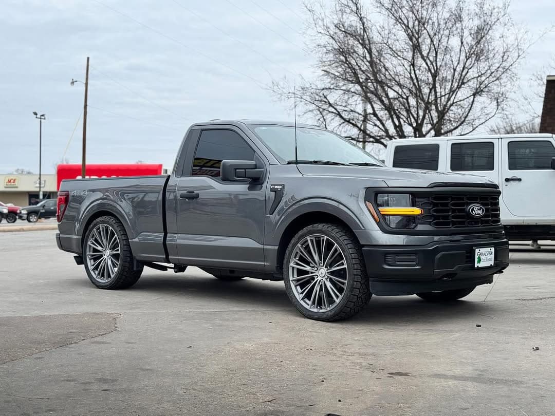 Gray F-150 custom wheel build